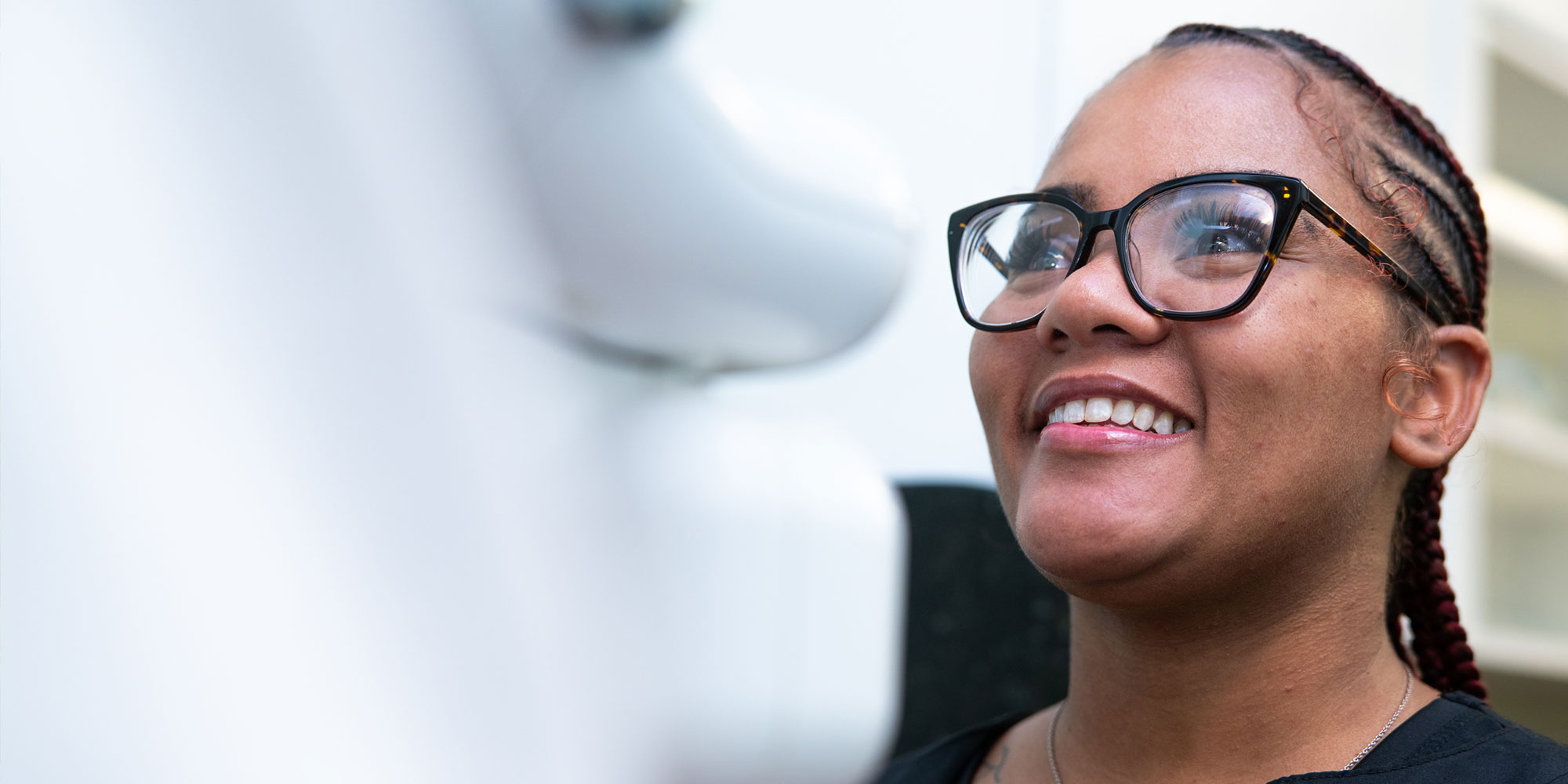 team member taking a x-ray of Patients teeth